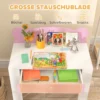 Aiyaplay kinderbureauset met tafelblad & lade kinder bureau en stoel met beer vorm leerling bureau kindertafel jeugdbureau voor jongens & meisjes roze 6