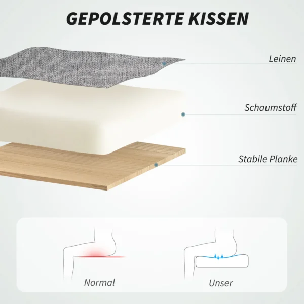 Bureaustoel met massagefunctie ergonomische directiestoel met ligfunctie voetensteun hoogteverstelbaar 360° draaibaar bureau stoel computerstoel met linnenlook, grijs 7