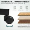 Bureaustoel met massagefunctie ergonomische directiestoel met ligfunctie voetensteun hoogteverstelbaar 360° draaibaar bureau stoel computerstoel met linnenlook, grijs 9