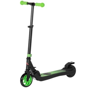 E scooter elektrische scooter 120w motor 6 km bereik max. 8 km/u elektrische step belasting tot 50kg, e step voor vanaf 6 jaar groen+wit 1
