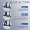 E scooter elektrische scooter 120w motor 6 km bereik max. 8 km/u elektrische step belasting tot 50kg, e step voor vanaf 6 jaar groen+wit 6