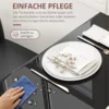 Eetgroep eettafel met 4 stoelen ruimtebesparende eetkamergroep zitgroep keukentafel set voor eetkamer, keuken zwart 6