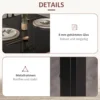 Eetgroep eettafel met 4 stoelen ruimtebesparende eetkamergroep zitgroep keukentafel set voor eetkamer, keuken zwart 7