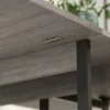 Eettafel opvouwbaar keukentafel voor 2 4 personen met 2 open planken, mobiele eetkamertafel klaptafel voor kleine ruimtes, eetkamer, keuken 133,4 x 80 x 75 cm grijs 10