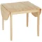 Eettafel van hout opvouwbaar keukentafel voor 6 personen met drop leaf design opklaptafel eetkamertafel voor kleine ruimtes, eetkamer, keuken 140 x 70 x 75 cm natuurhout 1