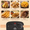 Friteuse met 5l capaciteit, instelbare temperatuur & timer, olie friteuse met afneembare olie container, kijkvenster, oververhittingsbeveiliging, 2000 w roestvrij staal zilver 5