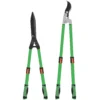 Heggenschaar set 2 delig tuinschaar meslengte 90 cm takkenschaar met anti aanbaklaag metalen messen, uitschuifbare handgreep, 78,5 cm heggenschaar voor het snoeien van heggen en takken 1