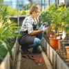 Heggenschaar set 3 delig tuinschaar takkenschaar met anti aanbaklaag stalen messen, antislip handvat, voor het snoeien van heggen en takken voor tuinwerkzaamheden 2