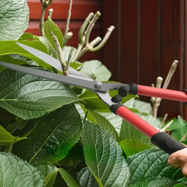 Heggenschaar set 3 delig tuinschaar takkenschaar met anti aanbaklaag stalen messen, antislip handvat, voor het snoeien van heggen en takken voor tuinwerkzaamheden 9