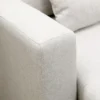 Hoekbank met bedfunctie, hoekbank inclusief 2 zitsbank, eenpersoonsbed, l vormige slaapbank met opbergruimte, 2 kussens in linnenlook voor woonkamer crèmewit 10