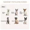 Hondenkooi, meubel met 3 deuren hondenhok hondenbox voor thuis binnenshuis, voor kleine honden tot 10 kg, bijzettafel hondenhuis 78 x 53 x 59,3 cm, wit 8