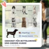 Hondenwagen hondenbuggy met netvensters, opvouwbare kattenwagen met veiligheidslijn, grote rubberen wielen voor middelgrote, grote honden tot 30 kg, oxford, rood 5