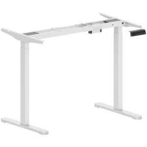 In hoogte verstelbaar bureauframe elektrisch tafelframe met 2 motoren & 3 geheugenbesturing bureau poten met minder lawaai, botsingsbescherming wit 1