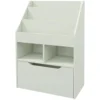 Kinder boekenkast kinderkast met lade, 3 opbergvakken en 2 open vakken, opbergrek voor kinderkamer, speelkamer, lichtgroen, 60 x 29,9 x 90 cm 1