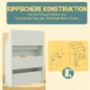 Kinder boekenkast kinderkast met lade, 3 opbergvakken en 2 open vakken, opbergrek voor kinderkamer, speelkamer, lichtgroen, 60 x 29,9 x 90 cm 6
