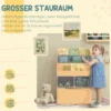 Kinderen boekenkast kinderkast met lade, 3 opbergvakken en 2 open vakken, opbergrek voor kinderkamer, speelkamer, roze, 60 x 29,9 x 90 cm 5