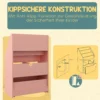 Kinderen boekenkast kinderkast met lade, 3 opbergvakken en 2 open vakken, opbergrek voor kinderkamer, speelkamer, roze, 60 x 29,9 x 90 cm 6