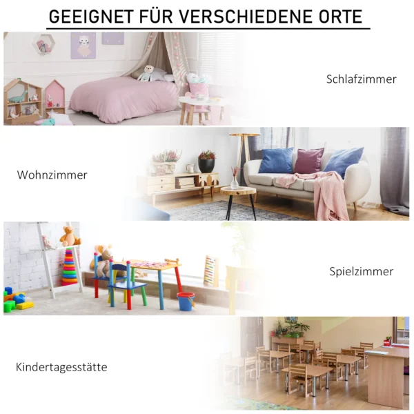Kinderhoekrek met 3 opbergdozen kinderkamer speelgoedopslag voor kinderen van 3 12 jaar wit 57,4 x 57,4 x 94 cm 7