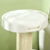 Krabpaal 91 cm kattentoren met sisalstammen, platform, kussen meerlaagse kattenkrabpaal, klimboom, voor middelgrote katten, roomwit 10