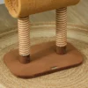 Krabpaal 98 cm kattentoren in hertontwerp, met hol, speelbal, jutestammen, kattenkrabpaal, klimboom, voor middelgrote katten, bruin 10