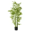 Kunstmatige bamboe groot 150 cm kunstplant net als echt, plastic bamboe kunstmatige planten, kunstbamboe met kunstmos in pot decoratie voor woonkamer, slaapkamer, tuin 1