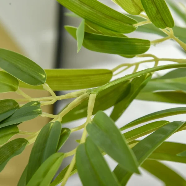 Kunstmatige bamboe groot 150 cm kunstplant net als echt, plastic bamboe kunstmatige planten, kunstbamboe met kunstmos in pot decoratie voor woonkamer, slaapkamer, tuin 8