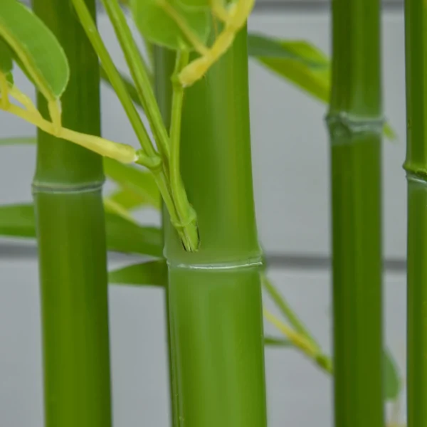 Kunstmatige bamboe groot 150 cm kunstplant net als echt, plastic bamboe kunstmatige planten, kunstbamboe met kunstmos in pot decoratie voor woonkamer, slaapkamer, tuin 9