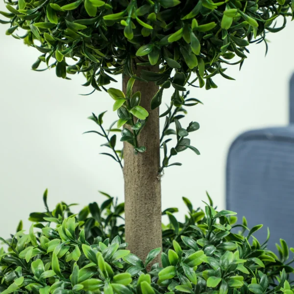 Kunstmatige buxusboom 2 delige set groot 91,6 cm kunstplanten in pot, kunstplant, buxusboom zoals echt kunstboom met uv bescherming voor woonkamer tuin balkon 10