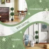 Kunstmatige buxusboom 2 delige set groot 91,6 cm kunstplanten in pot, kunstplant, buxusboom zoals echt kunstboom met uv bescherming voor woonkamer tuin balkon 6