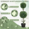 Kunstmatige buxusboom 2 delige set groot 91,6 cm kunstplanten in pot, kunstplant, buxusboom zoals echt kunstboom met uv bescherming voor woonkamer tuin balkon 7