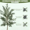 Kunstmatige olijfboom groot 180 cm kunstplant, plastic kunstmatige planten olijfboom in pot, kunstboom met cement, kunstmos voor woonkamer, slaapkamer, decoratie, kantoor 8