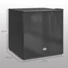 Mini diepvriezer 35 l vriesdoos elektrisch vrijstaand 45 w mini diepvrieskist minikoelkast 14 tot 24℃ 5 traps temperatuurregeling 47 x 44,2 x 48,8 cm zwart 4
