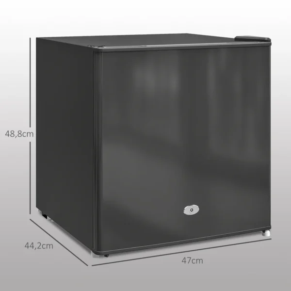 Mini diepvriezer 35 l vriesdoos elektrisch vrijstaand 45 w mini diepvrieskist minikoelkast 14 tot 24℃ 5 traps temperatuurregeling 47 x 44,2 x 48,8 cm zwart 4