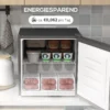 Mini vriezer 35 l elektrische vriesbox vrijstaand 161 w mini diepvriezer minikoelkast 14 tot 24℃ 5 traps temperatuurregeling 47 x 44,2 x 48,8 cm grijs 10