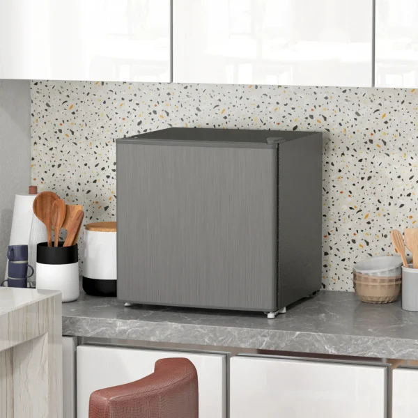 Mini vriezer 35 l elektrische vriesbox vrijstaand 161 w mini diepvriezer minikoelkast 14 tot 24℃ 5 traps temperatuurregeling 47 x 44,2 x 48,8 cm grijs 2