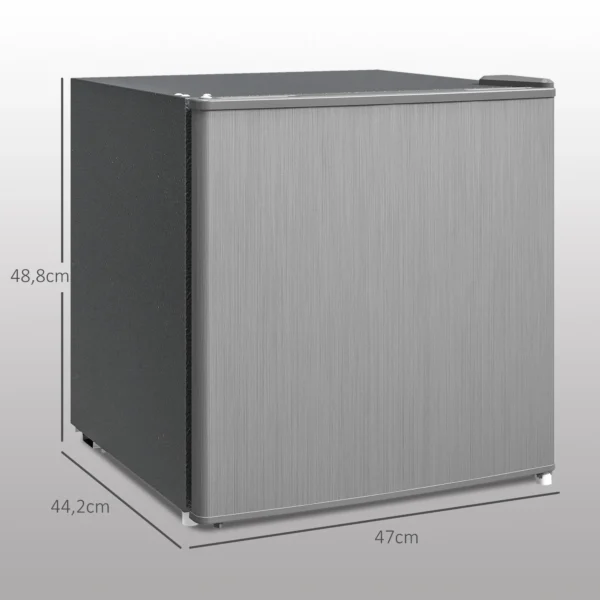 Mini vriezer 35 l elektrische vriesbox vrijstaand 161 w mini diepvriezer minikoelkast 14 tot 24℃ 5 traps temperatuurregeling 47 x 44,2 x 48,8 cm grijs 4