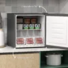 Mini vriezer 35 l elektrische vriesbox vrijstaand 161 w mini diepvriezer minikoelkast 14 tot 24℃ 5 traps temperatuurregeling 47 x 44,2 x 48,8 cm grijs 7