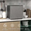 Mini vriezer 35 l elektrische vriesbox vrijstaand 161 w mini diepvriezer minikoelkast 14 tot 24℃ 5 traps temperatuurregeling 47 x 44,2 x 48,8 cm grijs 9