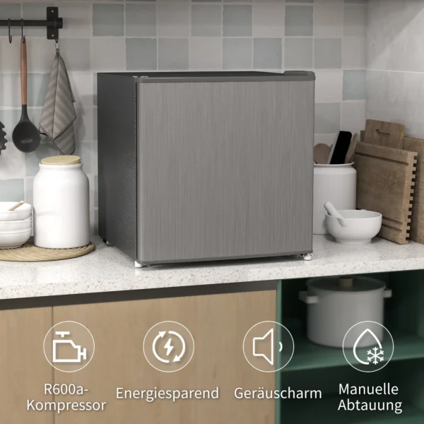 Mini vriezer 35 l elektrische vriesbox vrijstaand 161 w mini diepvriezer minikoelkast 14 tot 24℃ 5 traps temperatuurregeling 47 x 44,2 x 48,8 cm grijs 9