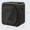 Mini wasdroger met 6 programma led touchscreen 4 kg tot 60℃, 800w vrijstaand wandmonteerbaar afvoerdroger met oververhittingsbeveiliging afvoerdroger voor kleding zwart 4