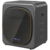 Mini wasdroger met 6 programma led touchscreen 4 kg tot 60℃, 800w vrijstaand wandmonteerbaar luchtafvoerdroger met oververhittingsbeveiliging luchtafvoerdroger voor kleding grijs 1