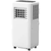 Mobiele airconditioning 3 in 1 klimaatapparaat met koeling, luchtontvochtiger, ventilator, afvoerslang, 5000btu automatische luchtkoeler met afstandsbediening, timer, kinderslot, wit 1