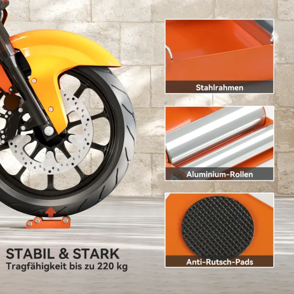 Motorfiets reinigingsstandaard rolstandaard wiel draaihulp achterband schoonmaakhulp kettingverzorging voor bandenreiniging & ketting smering groller fiets 6