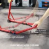 Motorfietsstandaard set voor/achter montagestandaard motorfietsheffer tot 544 kg motorfietsstandaard voor achterwiel staal rood 8