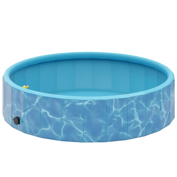Opvouwbaar hondenzwembad met fontein en waterkussendesign Ø120 x 30 cm antislip hondenbadkuip zwembad zwembad voor honden en katten 1