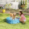 Opvouwbaar hondenzwembad met fontein en waterkussendesign Ø120 x 30 cm antislip hondenbadkuip zwembad zwembad voor honden en katten 10