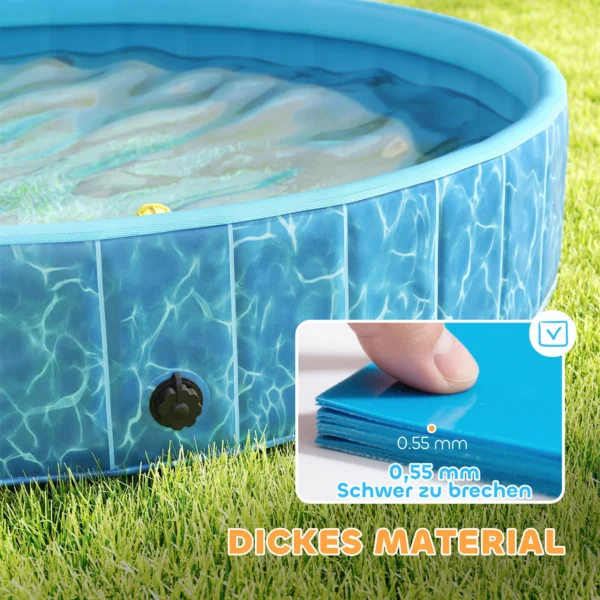 Opvouwbaar hondenzwembad met fontein en waterkussendesign Ø120 x 30 cm antislip hondenbadkuip zwembad zwembad voor honden en katten 5