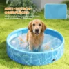 Opvouwbaar hondenzwembad met fontein en waterkussendesign Ø120 x 30 cm antislip hondenbadkuip zwembad zwembad voor honden en katten 9