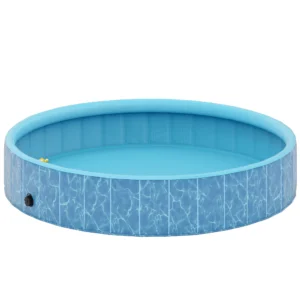 Opvouwbaar hondenzwembad met fontein en waterkussendesign Ø160 x 30 cm antislip hondenbadkuip zwembad zwembad voor honden en katten 1