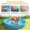 Opvouwbaar hondenzwembad met fontein en waterkussendesign Ø160 x 30 cm antislip hondenbadkuip zwembad zwembad voor honden en katten 7